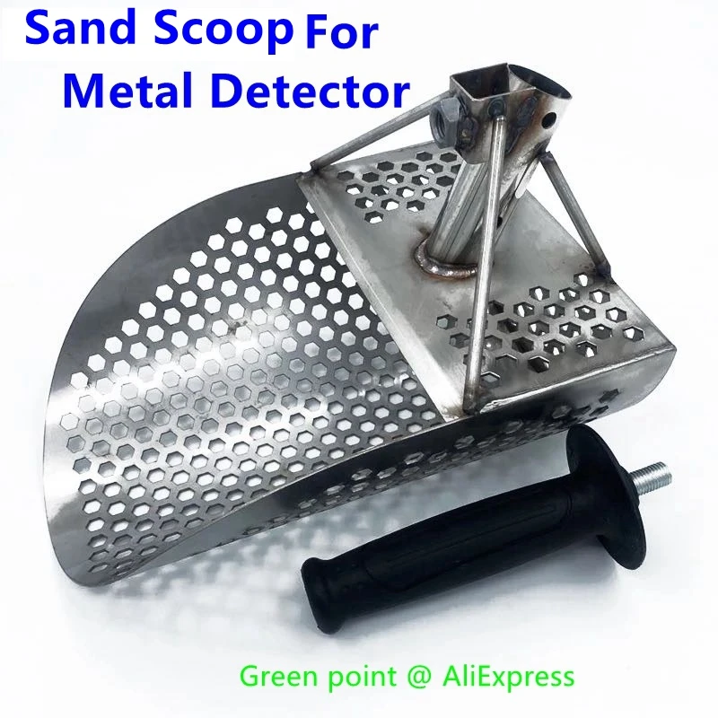 Sand Scoop For Metal Detection Stainless Steel 7mm Hole With Hexahedron Handle Tool Rapid Screening Of Detectors | Инструменты