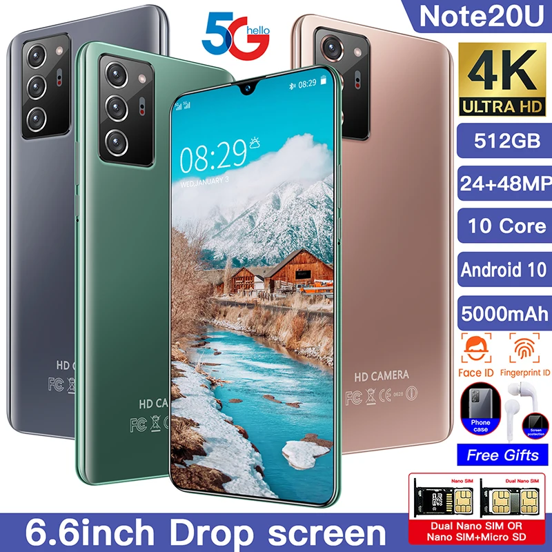 Global Version Galay Note20U Smartphone 12GB 512GB
