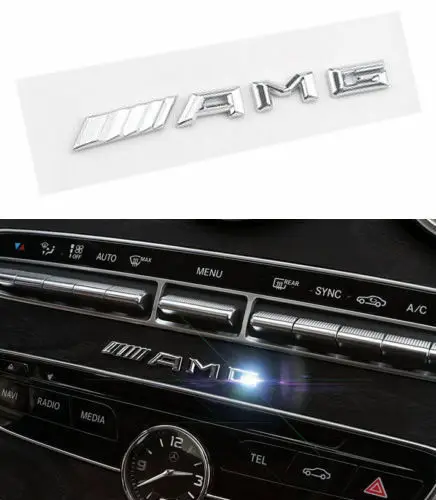 

for Benz AMG Multimedia Badge Emblem Logo C E A S Class Black Style 70mm New
