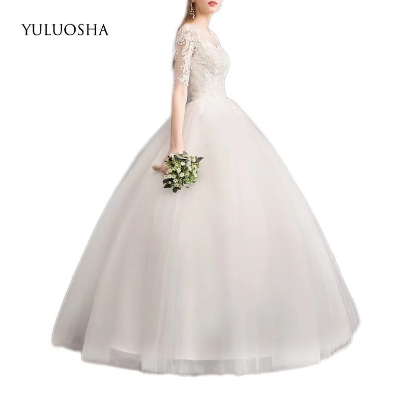Свадебные-платья-yuluosha-новинка-2020-длинное-свадебное-платье-с-аппликацией-круглым-вырезом-открытой-спиной-и-шнуровкой-сексуальное-свадебное-платье