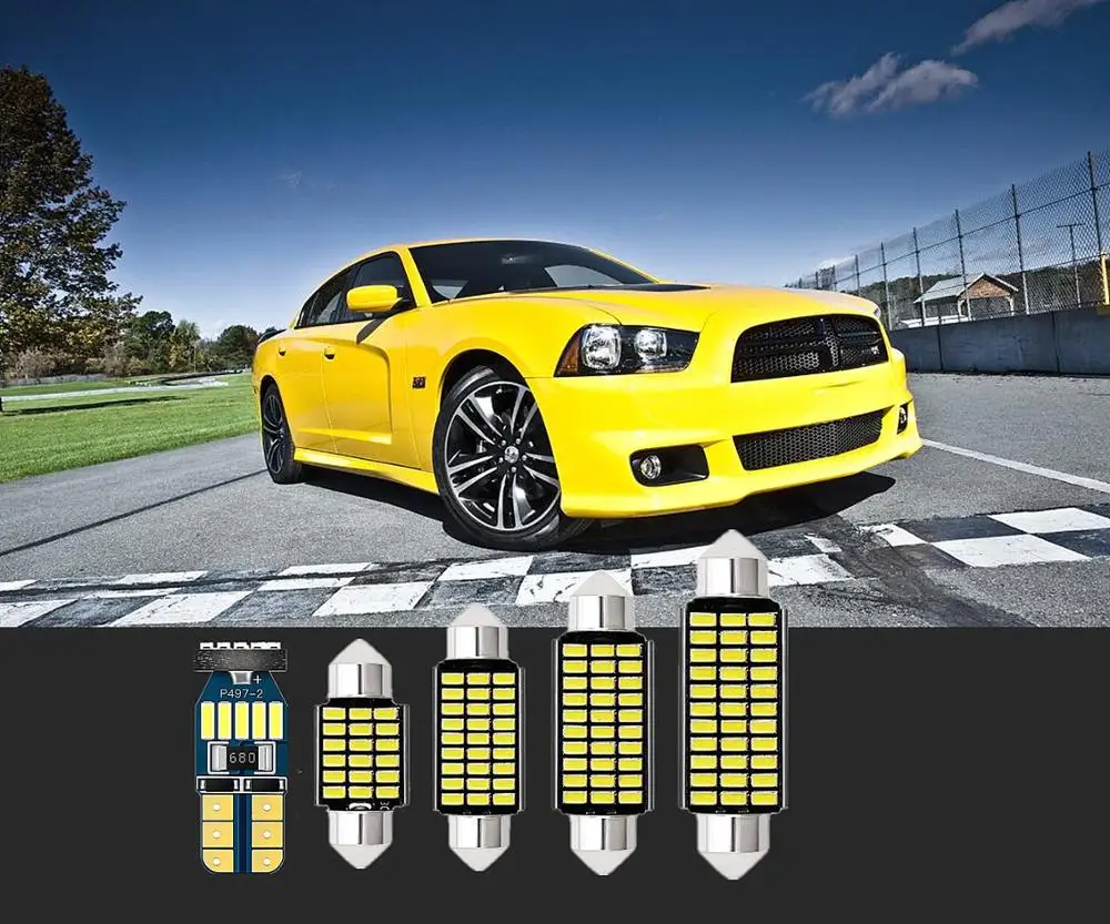 6 шт. автомобильный светильник для чтения светодиодный светодиод T10 и 36 мм Dodge Atos