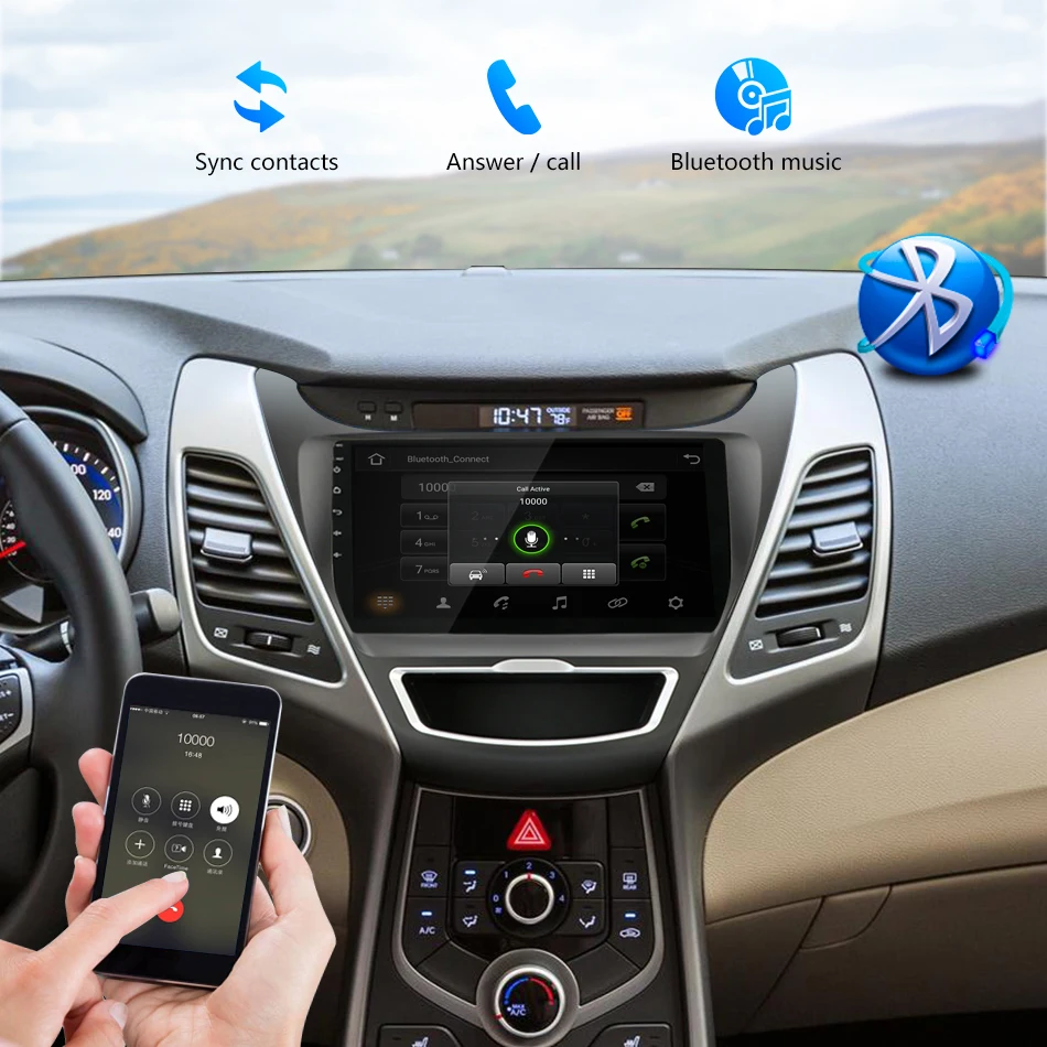 2din 2.5D ips Android 8,1 автомобильное радио стерео Navi для hyundai Elantra 2012- навигация gps головное устройство 2G+ 32G 4G+ WiFi RDS DSP