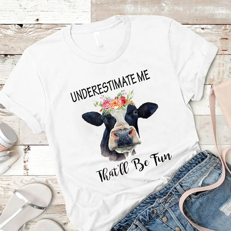Футболка Kawaii для женщин девушка любит коров Графический Тройники Laides Mujer Camisa Топ Футболка женская одежда