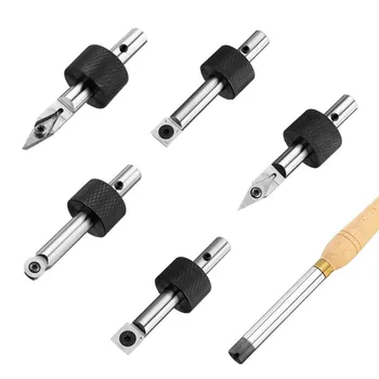 

90HRC Blade Removable Wood Turning Tool with Wood Carbide Insert Cutter with Wooden Handle for Woodworking Tool