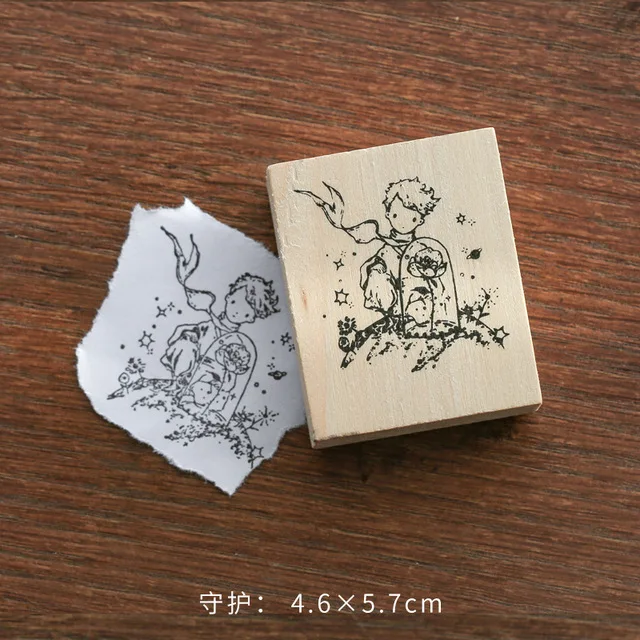 Винтажное растение планета Le Petit Prince штамп DIY деревянные резиновые штампы для stationery канцелярские принадлежности Скрапбукинг Стандартный штамп - Цвет: 4