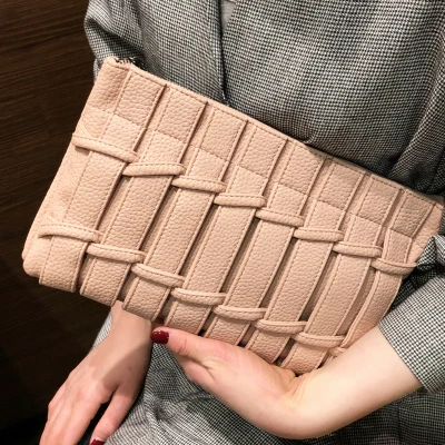 pink Женский Повседневный клатч из искусственной кожи, сумка-конверт, вечерняя сумочка, сумка-кошелек - Цвет: pink