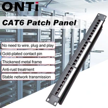 ONTi 19in 1U стойка 24 порта прямая CAT6 коммутационная панель RJ45 сетевой кабель адаптер Keystone разъем Ethernet распределительная рама ONTi 19in 1U стойка 24 порта прямая CAT6 коммутационная панель RJ45 сетевой кабель адаптер Keystone разъем Ethernet распределительная рама