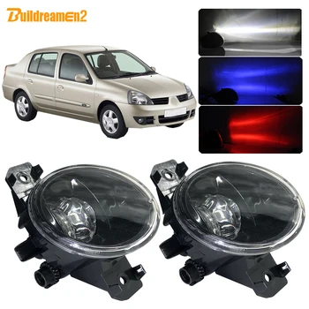 

Buildreamen2 For Renault Thalia 1998-2015 Car LED Lens Fog Light With Devil Eye DRL Function H11 4000LM 12V Accessories