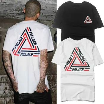 

New Streetwear Mens Palaca T Shirts Short Sleeve Casual Top Letter Skateboard Print Streetwear New Fashion Men Women Size S-3Xl