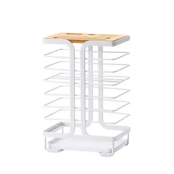 

Iron Drain Tray with Tray Drainer Kitchen Storage Drying Shelf Tray Sink Untensil Holder Knife Holder Organizer Tools