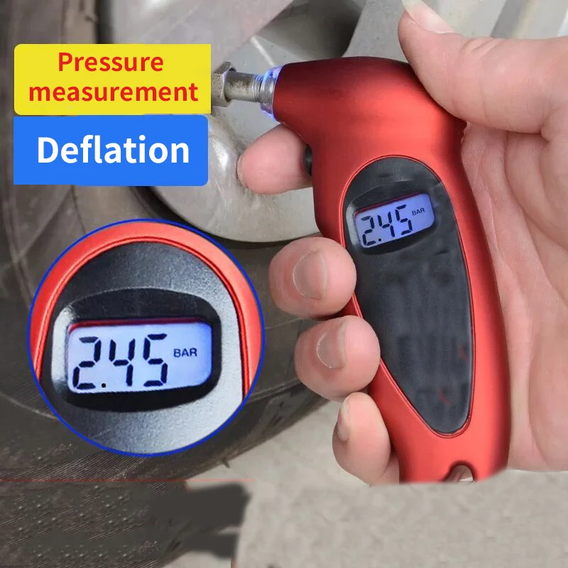 Calibrador De Pneus Manometro Digital Tyre Pressure Sensor Medidor Presion Aire Neumaticos Gauge Coche Manometre Manometer Tpms |