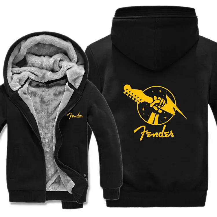 Fender толстовки мужские повседневные пальто шерсть лайнер куртка гитара Fender толстовки мужской пуловер