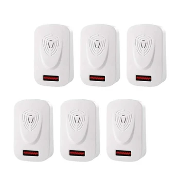 

6 Pcs Ultrasonic Mosquito Repeller Electronic Wall Plug in Mosquito Repellent Indoor Reject for Mosquito, Mice
