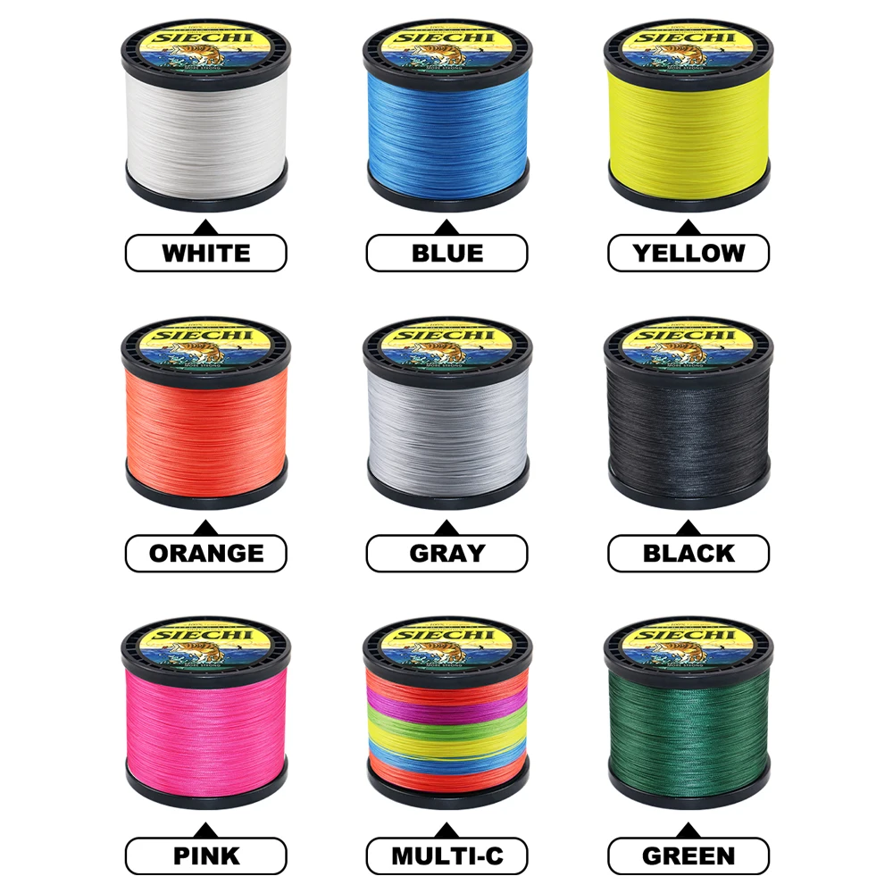 SIECHI Braided Fishing Line 8 Strands 500M PE Multifilament