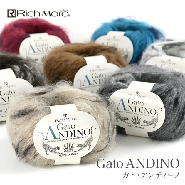 

ICHMOER GATO ANDINO Mohair braid thread line knitting yarn 30g(87meters/roll)