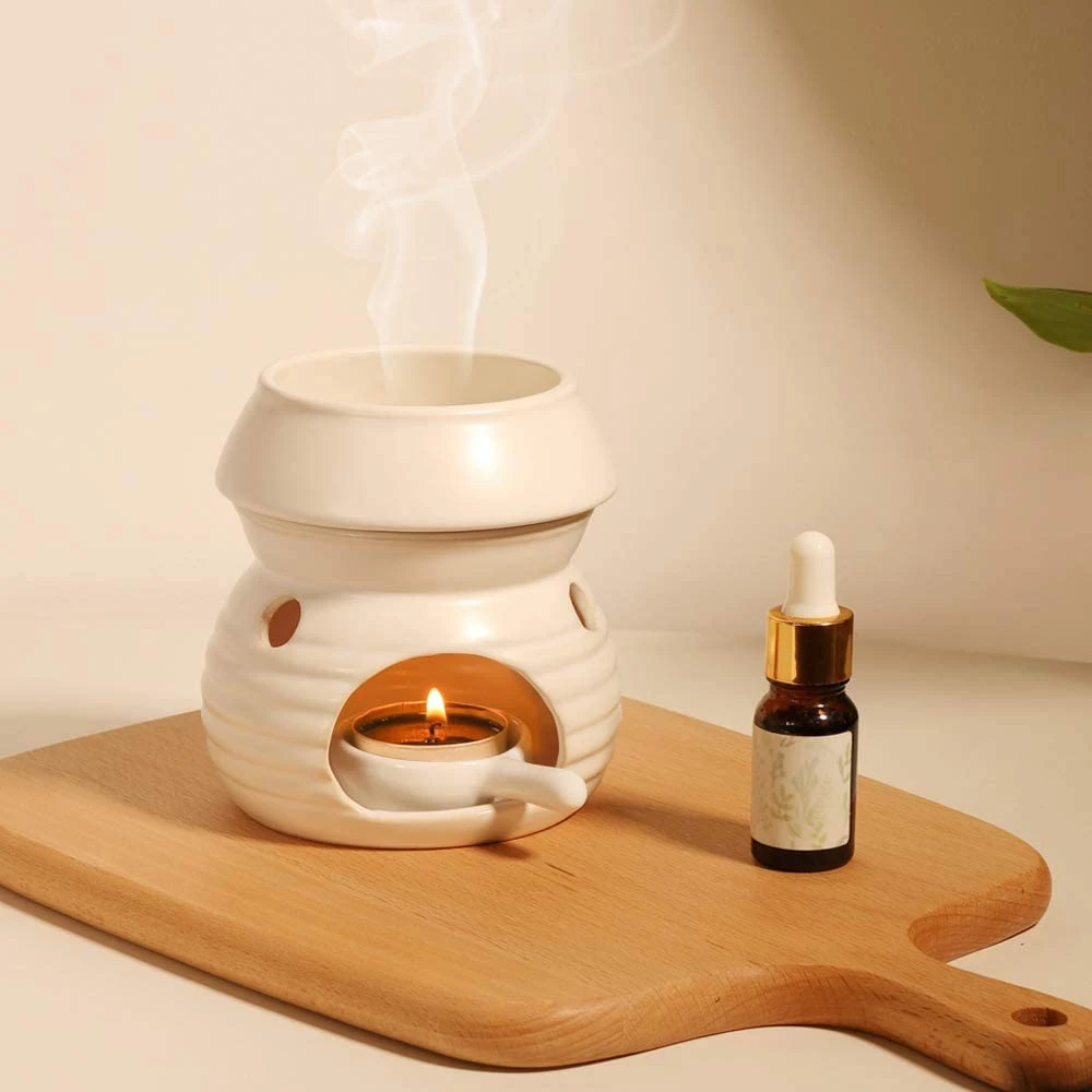 Baru Keramik Aroma Diffuser Lilin Meleleh Burner dengan Lilin Sendok Aromaterapi Aroma Burner Diffuser Minyak Lilin Tealight Minyak Hangat|Dupa & Dupa Burners| - AliExpress