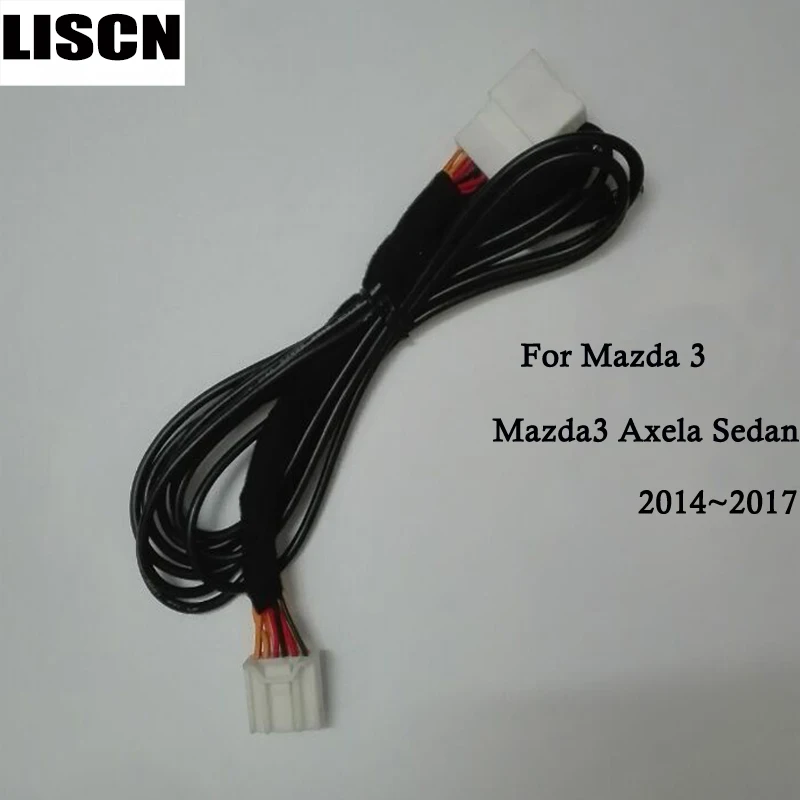 Переходник RCA для Mazda 3 Mazda3 Axela Sedan 2014 ~ 2017 12 контактов проводной кабель камера