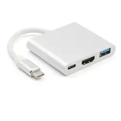Легкий портативный usb type C к HDMI кабель usb type C зарядный адаптер конвертер USB-C 3,1 концентратор адаптер