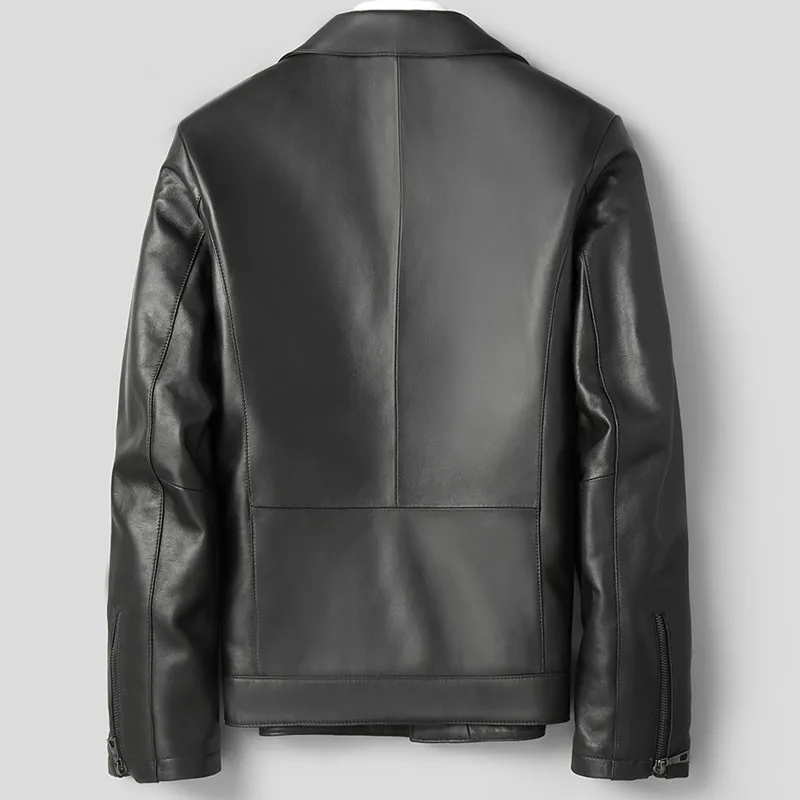 Genuine Leather Jacket Autumn Winter Jacket Men Clothes Sheepskin Coat Men Vintage Bomber Jacket Veste Cuir Homme LSY1039