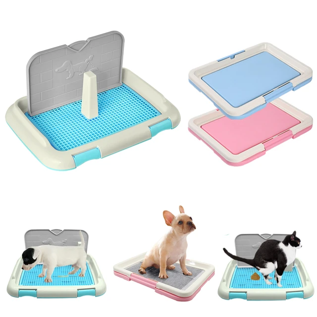 Dog Training Toilet Indoor Potty Pet Litter Box Puppy Pad Holder Tray  Portable