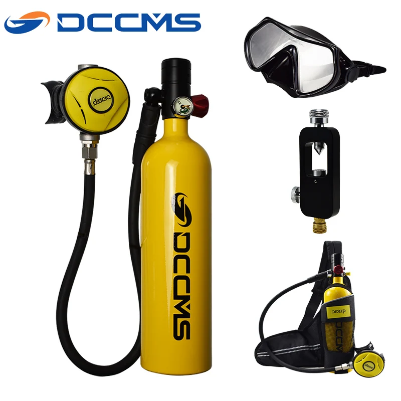 DCCMS 1L кислородный резервуар для дайвинга цилиндр респиратор подводный