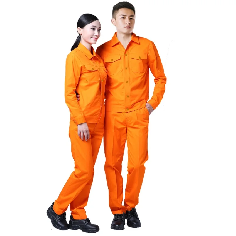 Work Clothing Men Women Cotton Uniform Coverall Summer Thin Cotton Overalls Electric Workers Repair
