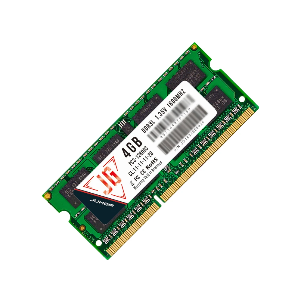 Оперативная память для ноутбука Juhor DDR3L 4 ГБ 8 ГБ 1600 МГц DDR3 so-dimm 1,35 в 1,5 В для ноутбука оперативная память 204pin память для ноутбука