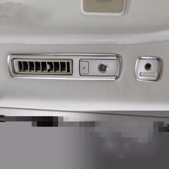ABS/углеродное волокно задний верхний выход воздуха рамка отделка для Toyota Alphard Vellfire