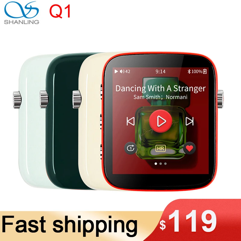 Портативный Hi-Fi плеер Shanling Q1 ЦАП ES9218P двухсторонний Bluetooth DSD128 LDAC/aptX 32 бит/384 кГц