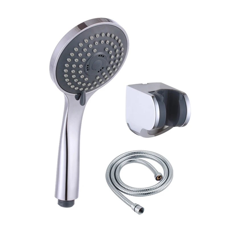 

Bathroom Shower Head ABS Plastic Handheld Water Saving Shower Head Set 3 Mode Function Spray Hose Holder Household Shower Nozzle