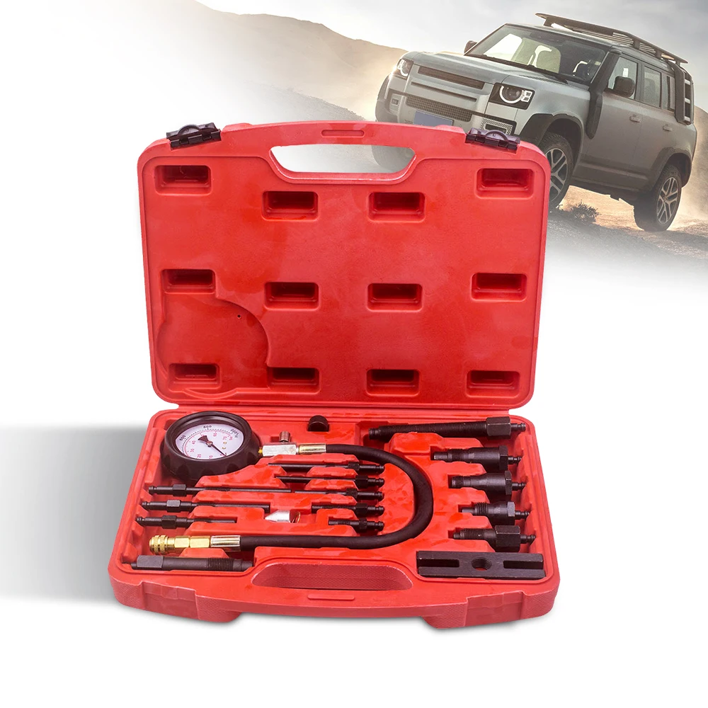 16pcs Diesel Engine Compression Tester Set Tool Set Automotive