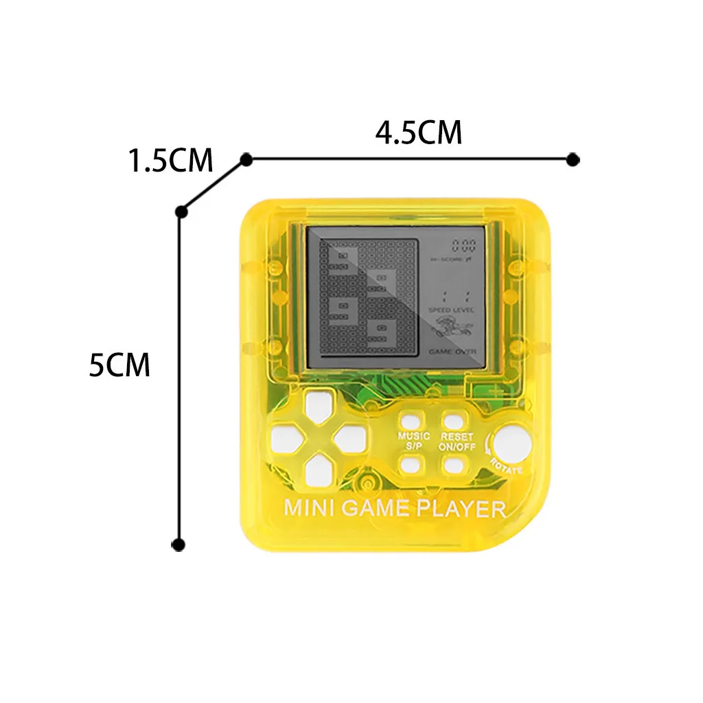 Мини портативная игровая консоль встроенные 26 классических игр ностальгическая мини игровая консоль с брелком тетрис видео игра 1021#2