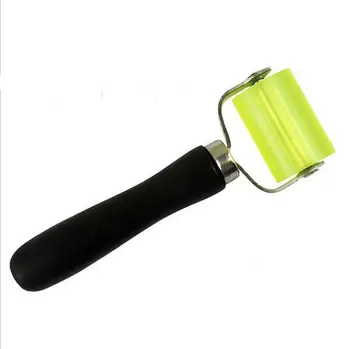 

17 * 5 cm Yellow Rolling Wheel Roller Tool Car Sound Deadener Application Tools