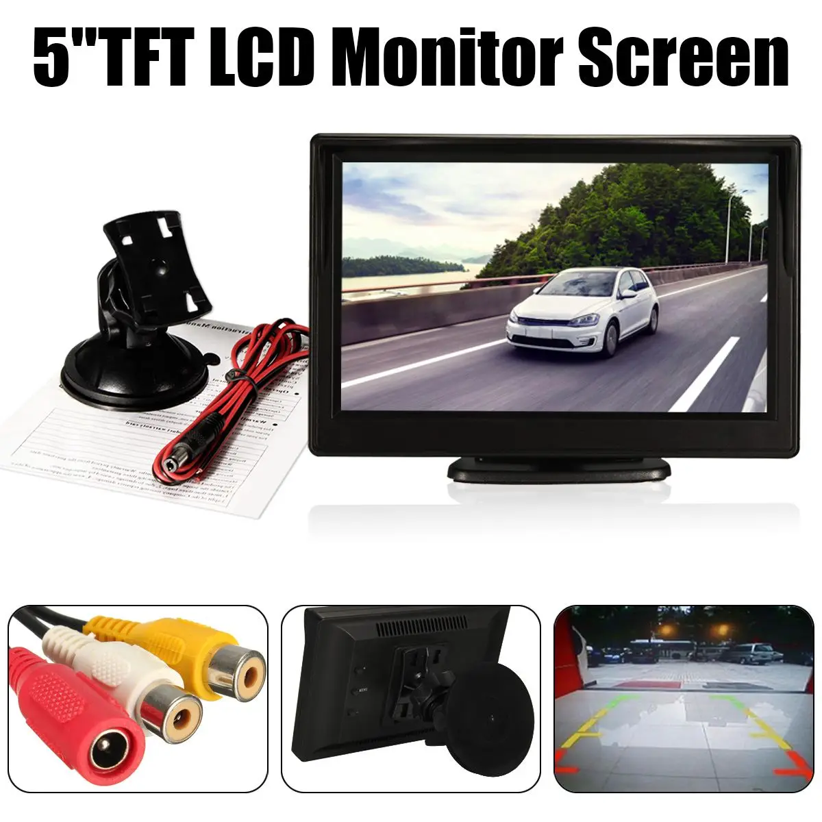 " Беспроводной автомобильный монитор TFT lcd Автомобильная камера заднего вида HD монитор для камера грузовика поддержка автобус RV Van DVD Камера заднего вида - Название цвета: Type1