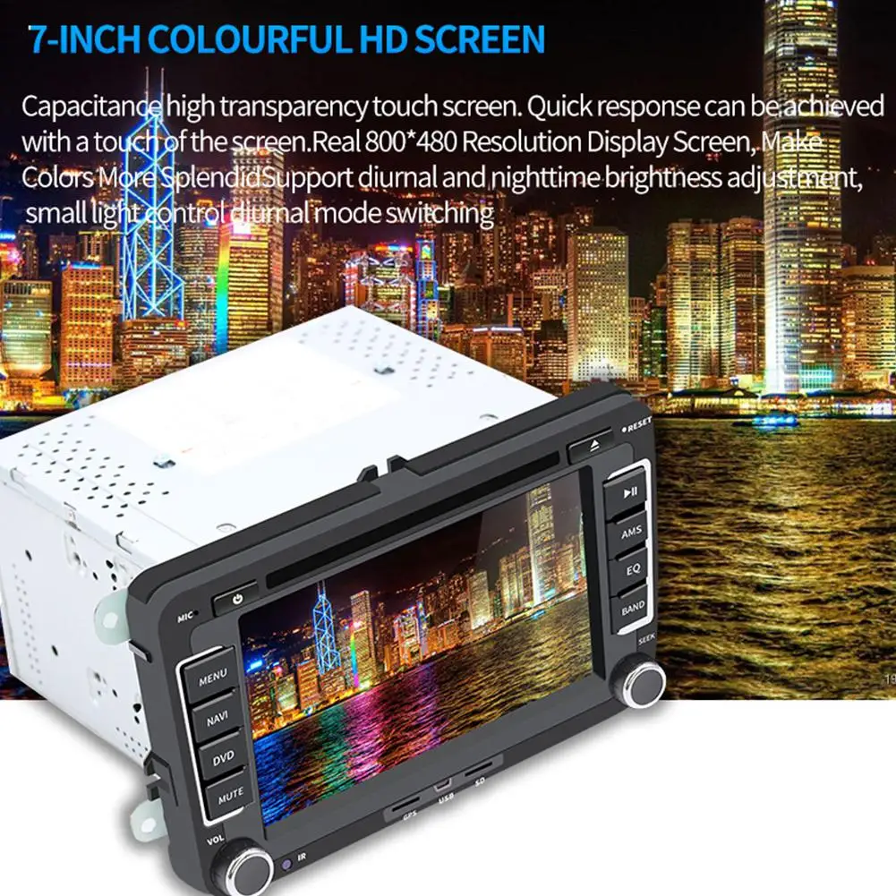 Excellent Adeeing 7Inches 2DIN Car Radio Capacitive Display GPS Car Bluetooth DVD Player MP3 Navigation Integrated Host Camera Optional 1