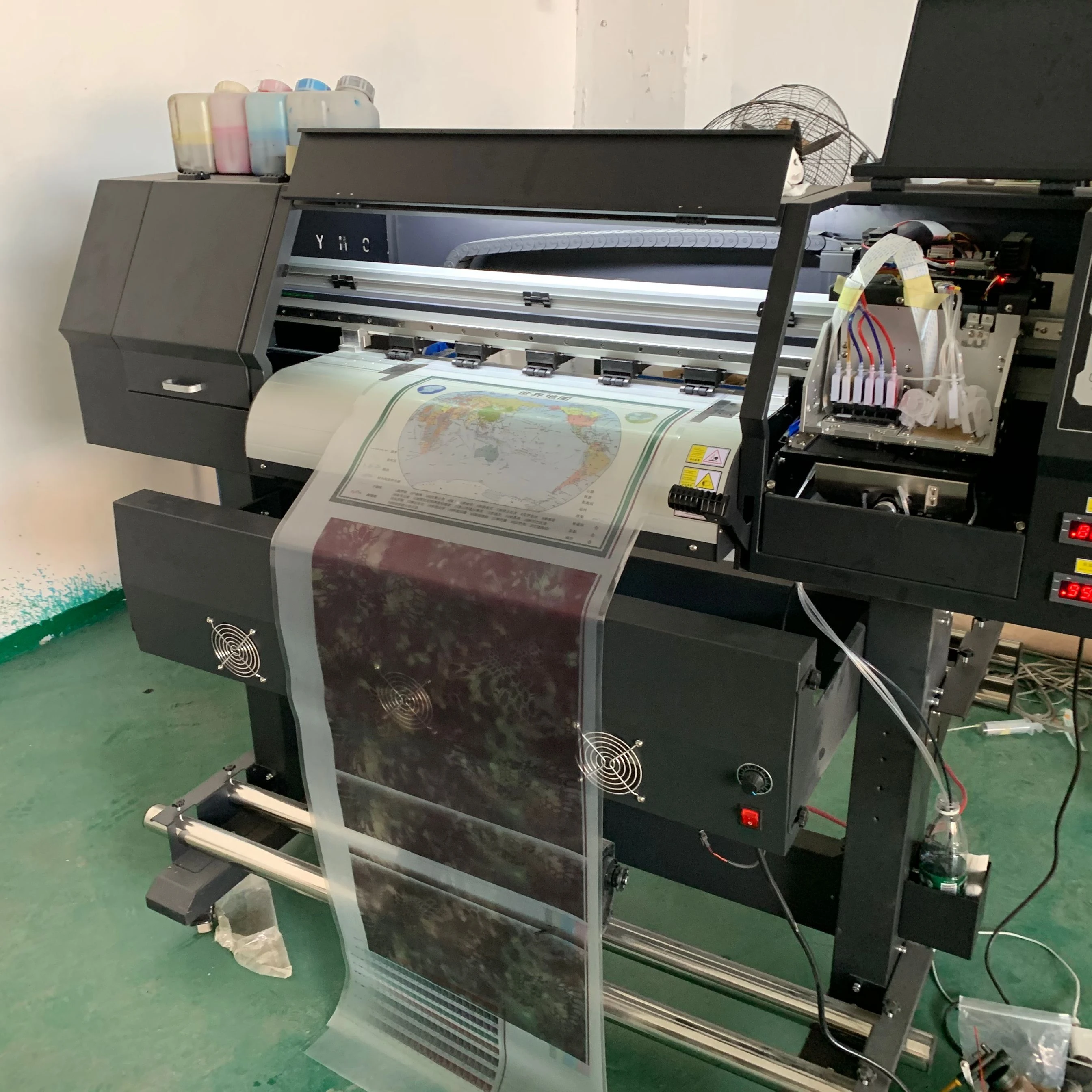 4色エコ溶剤ベースインクデジタルインクジェットプリンタ機器ブランク水転写印刷フィルム印刷機 電動工具アクセサリー Aliexpress