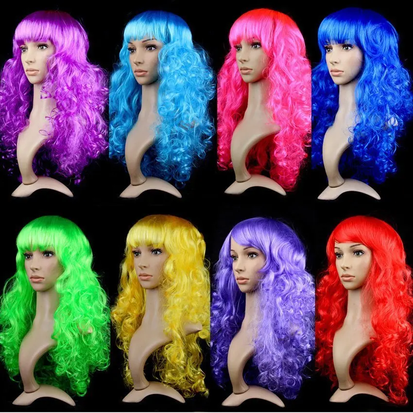 

Long Straight Curly Wigs Short Bobo Costume Party Cosplay Wig For birthday Synthetic sets Halloween props Christmas Hairstyle