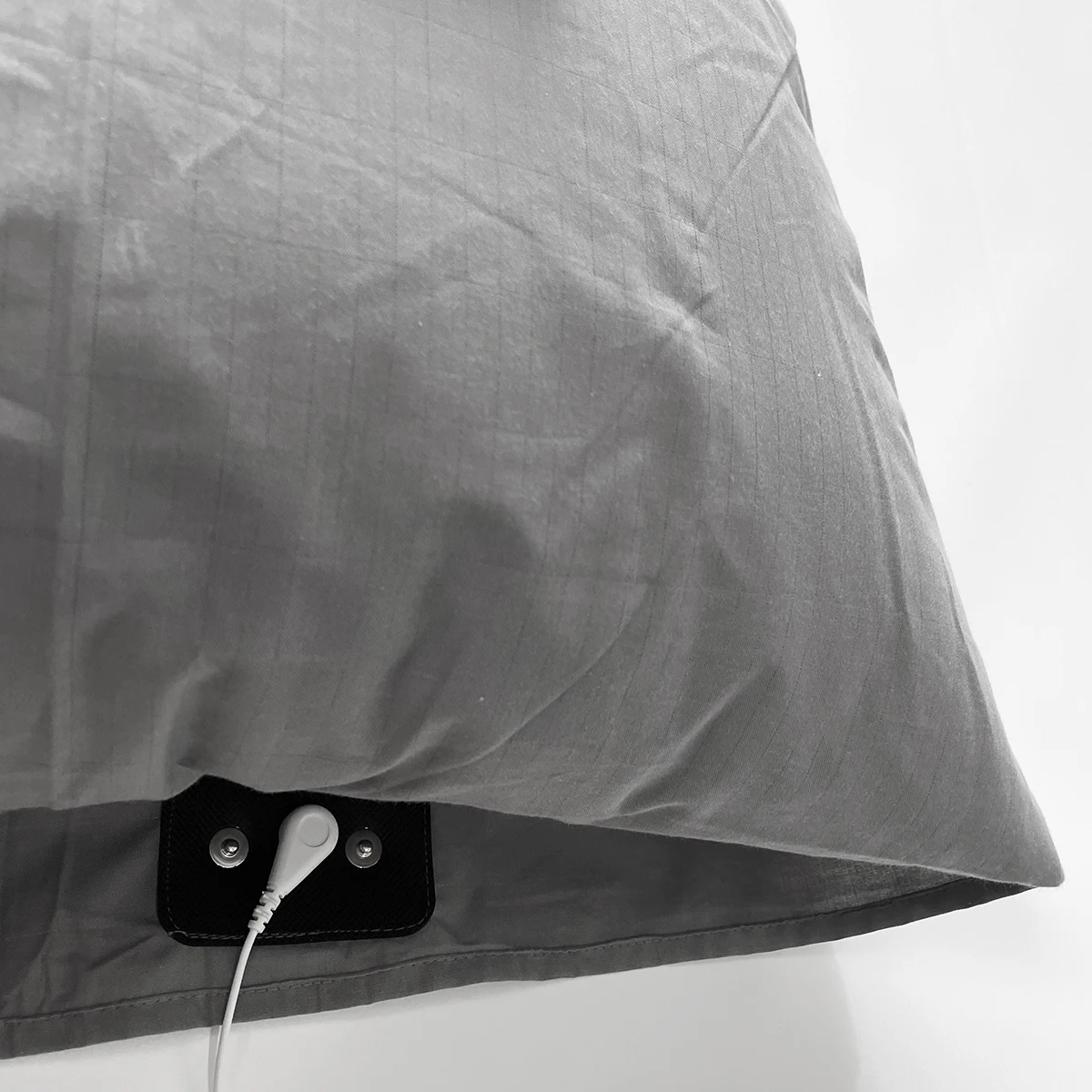EMIKITS Earthing Fitted Pillowcase Grey Color Radiation-proof Kits Silver Fiber Grounding Health EMF Protection for Better Sleep 4