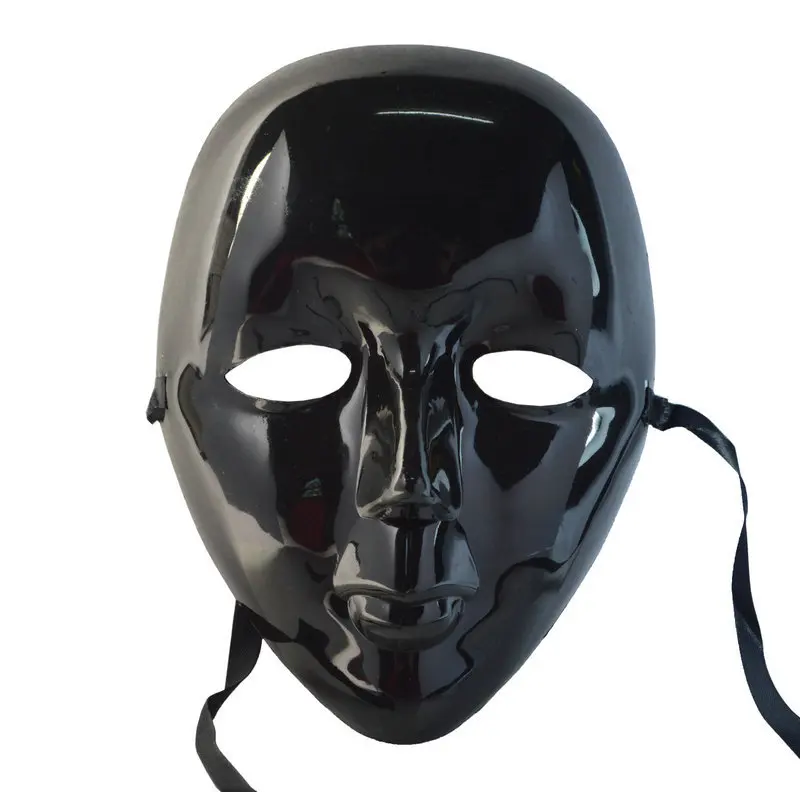 Halloween Ball Supplies Party Mask Export Mask Full Face Small Beauty Mask Black And White with Pattern Mask