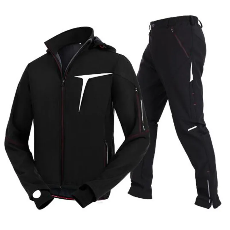 

Men Women Winter Waterproof Coat + Pants Skiing Suit Jacket MTB Cycling Clothing