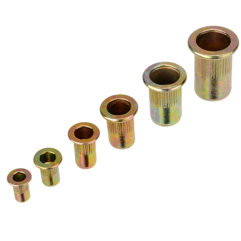 

Set Of 175pcs Threaded Rivet Nut Kit Zinc Plated Flat Rivnuts Set M3 4 5 6 8 10