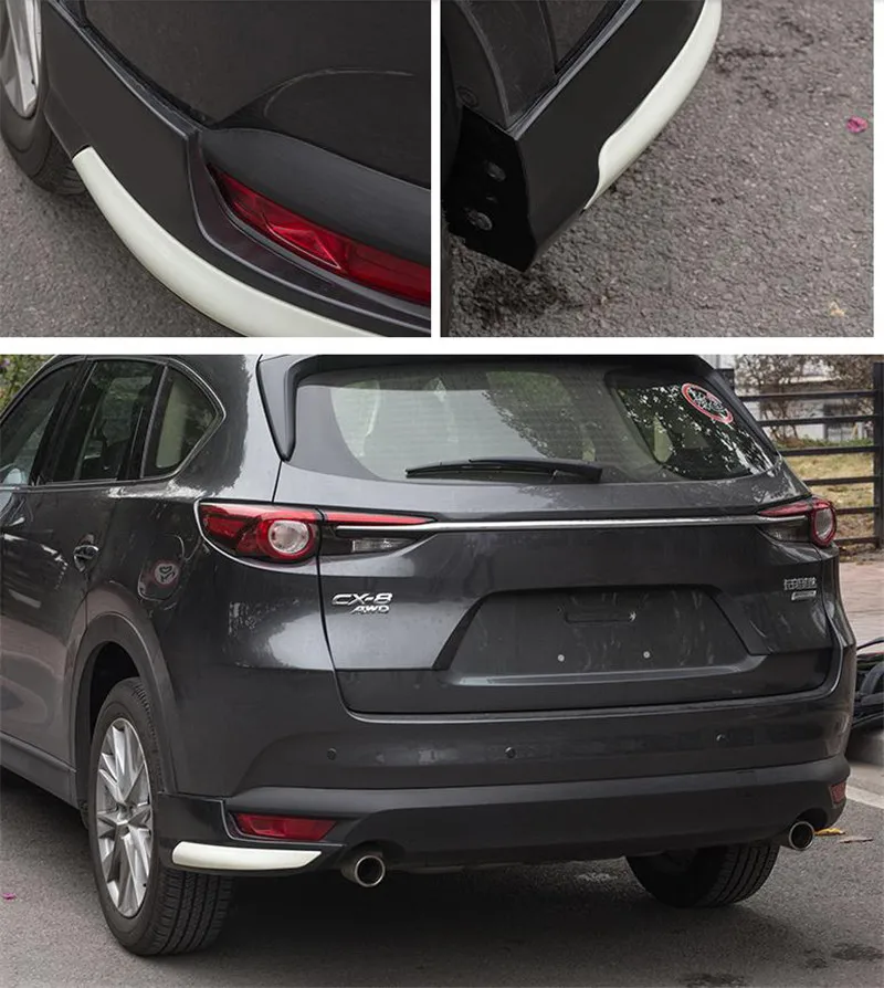 CEYUSOT для MAZDA CX-8 CX8 обвес заднего бампера 18 задний автомобильный спойлер для губ разделитель ABS Материал черный спойлер автозапчасти