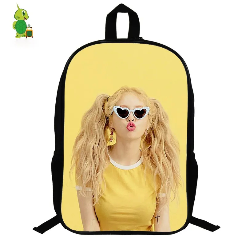 

Kpop Kim Hyuna Backpacks School Bags for Teenage Boys Girls 14.5 Inch Women Backpack Laptop Backpack Hip Hop Travel Shoulder Bag