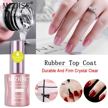

MIZHSE Varnish Primer Soak Off UV LED Gel Nail Polish Base Coat Matte Top Coat Rubber Base&Top Long Lasting Nail Art Manicure