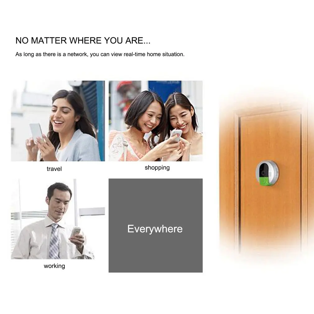 Vstarcam Wireless Doorbell Camera WiFi Door Intercom Night Vision IP Video Door Phone Recorder Bell Phone For IOS For Android