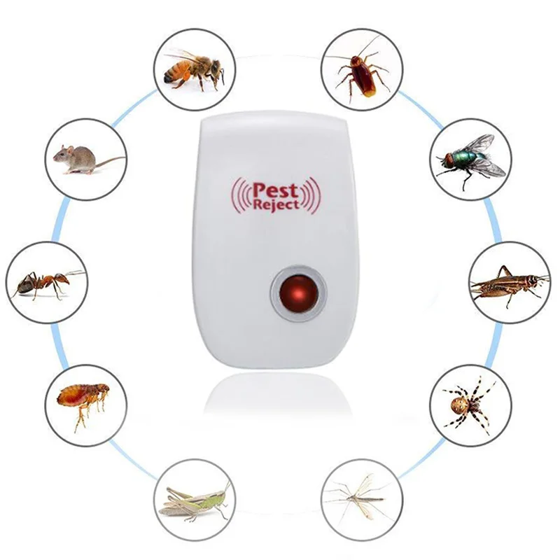 

Enhanced Version Electronic Cat Ultrasonic Anti Mosquito Insect Repeller Rat Mouse Cockroach Pest Reject Repellent