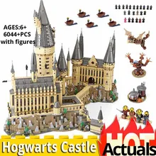 Модель 16060, строительный блок, кирпичи, игрушки, кино, Квиддич, Хогвартс, замок, волшебный большой зал, хижина Хагрида, Хогвартс, экспресс, Минифигурка