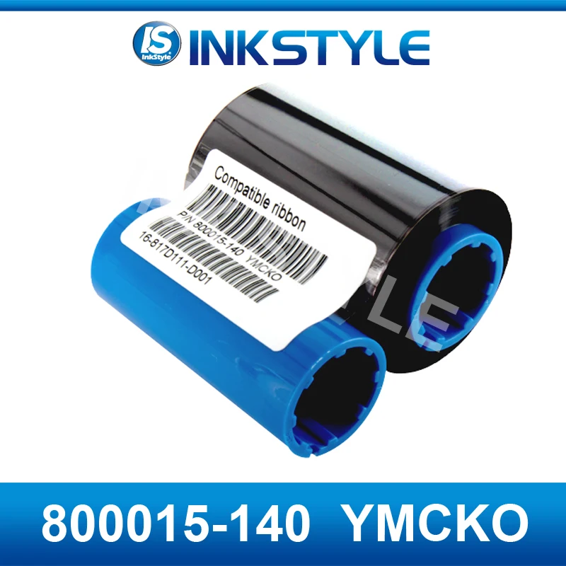 Совместимость 800015-140 YMCKO 200 принты Цвет лента для Zebra P300C P310C P420C P500 P520C P600 P720 карточного принтера