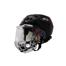 GY SPORTS дизайн хоккейный шлем с анти-туманом и против царапин с обеих сторон полный PC маска для лица
