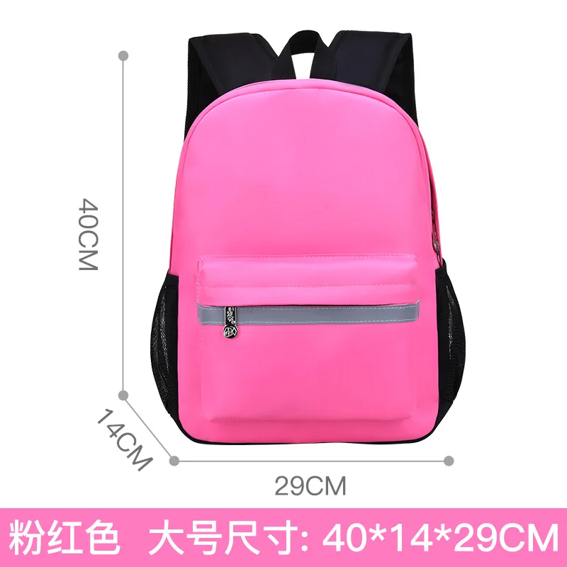 Pink Large WENYUJH Детский рюкзак, школьная сумка для модных подростков, для мальчиков и девочек, большая емкость, водонепроницаемая сумка, Детская сумка для книг, Прямая поставка - Цвет: Pink Large